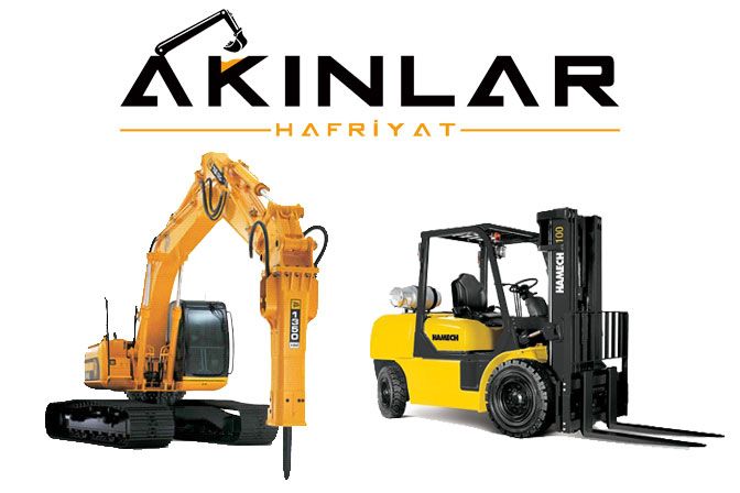 Kırıcı ve Forkliftli İş Makinası